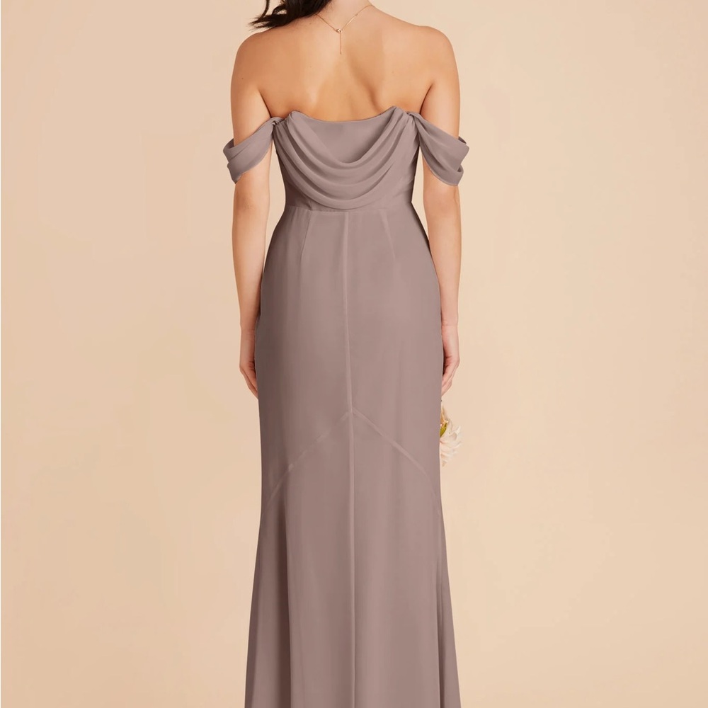 Birdie Grey Mira Elegant Strapless Gray Evening Gown - Picture 6 of 6
